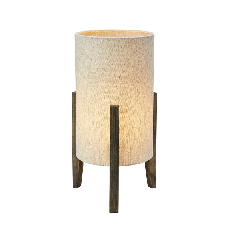ERUCA Table Lamp 1L 39cm Stained Brown/Beige