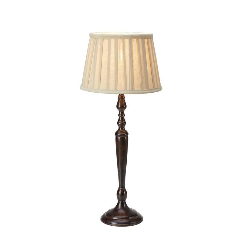 CHOCOLAT Table Lamp 1L 60cm Beige/Dark Brown