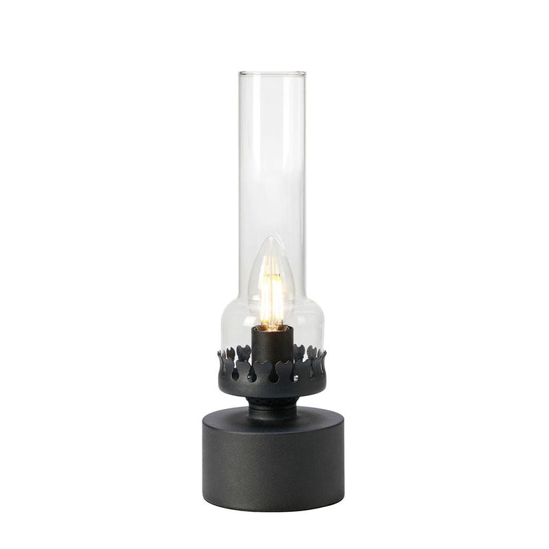 KANDELLA Table Lamp 1L Sandy Black/Clear
