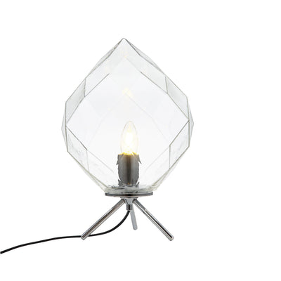 Table lamp Ineslam glass E27 