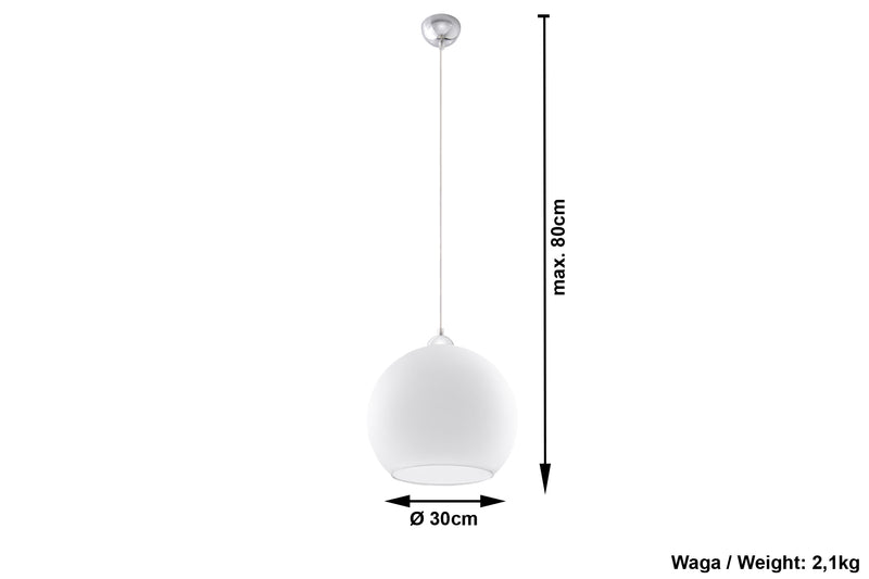 Pendant lamp BALL white