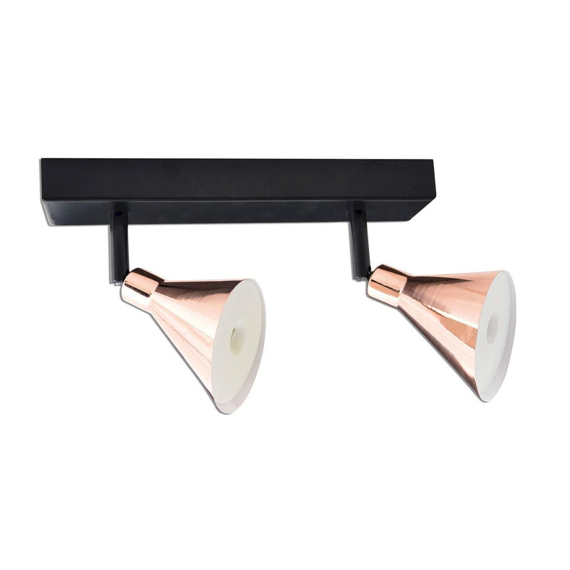 2 part LED Wall and Ceiling Spotlight "Copper"
