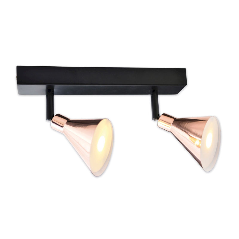 2 part LED Wall and Ceiling Spotlight Copper