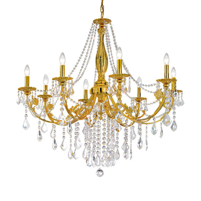 Chandeliers PISANI CRYSTAL gold crystal