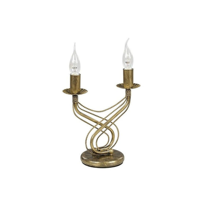 TORI table lamp 2L, gold, E14