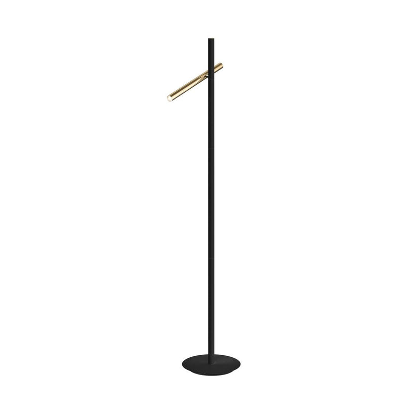 VARAS floor lamp, gold/black, 2l