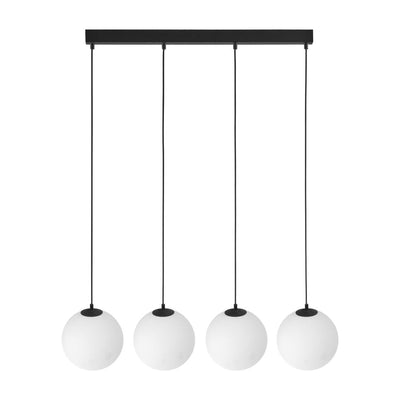 Linear suspension MARTIN metal black G9 4 lamps