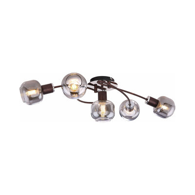 Chandeliers Globo Lighting PALLO metal bronze E14 5 bulbs 