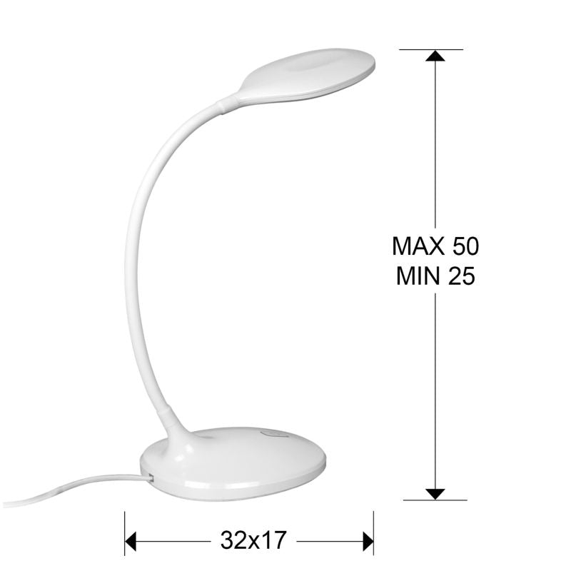 SCOOP led table lamp, white