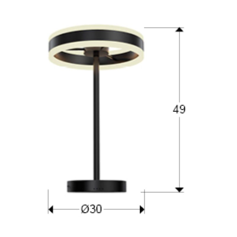 HELIA led table lamp, matt black