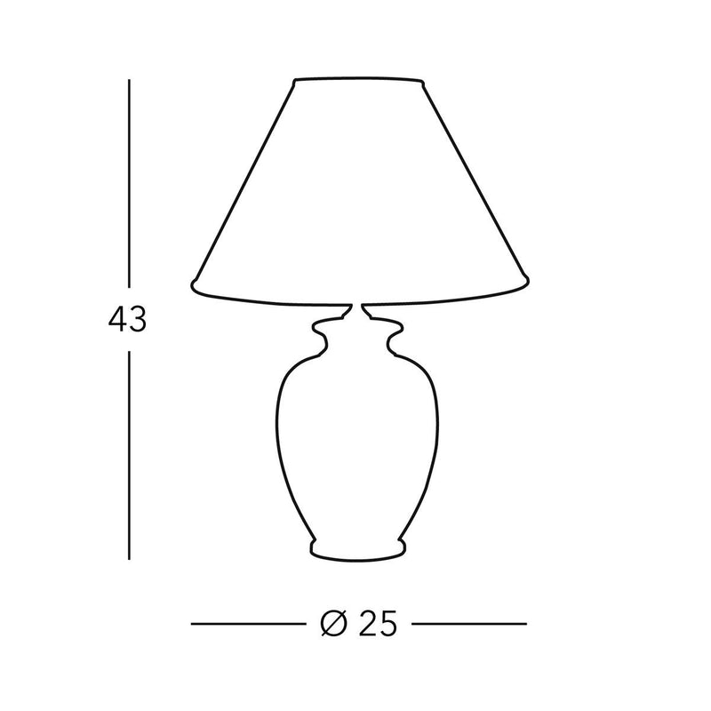 Table lamp CHIARA textile
