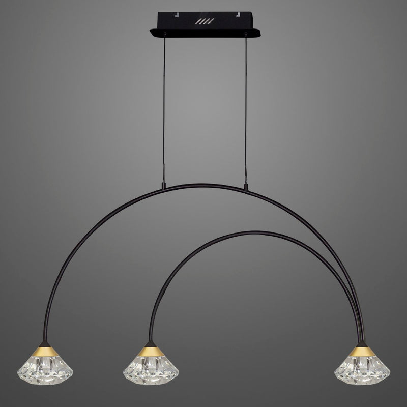 Hanging lamp Tiffany No. 3 CL1 black
