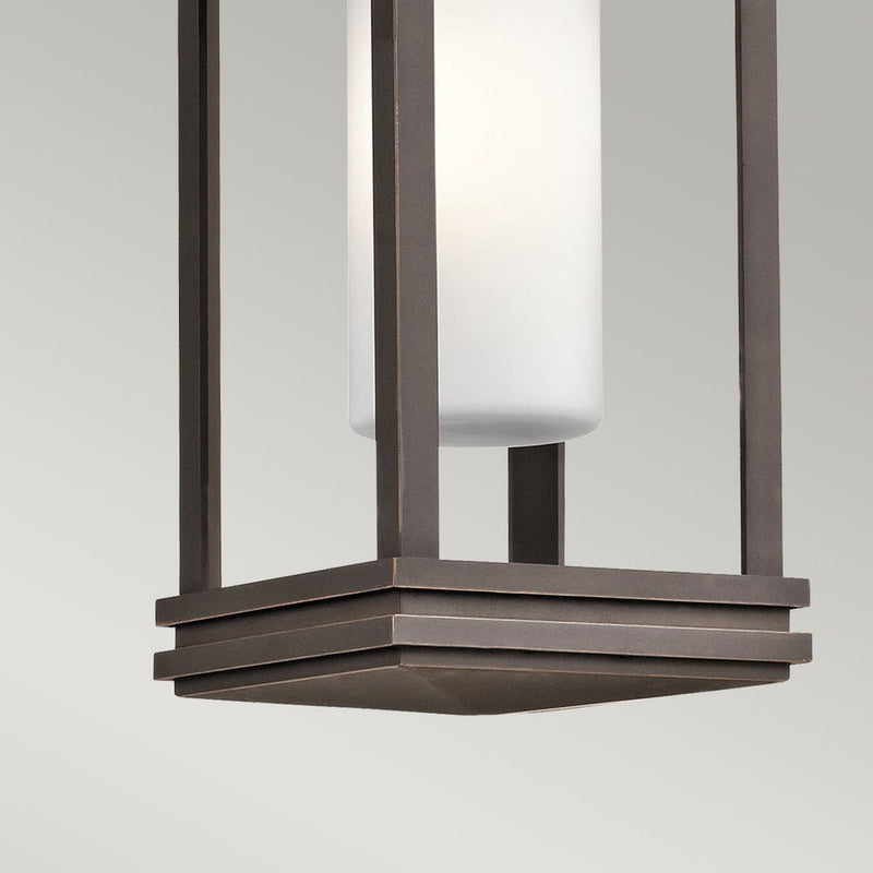 Outdoor ceiling light Kichler (KL-SOUTH-HOPE8-S) South Hope satin etched glass, aluminium E14