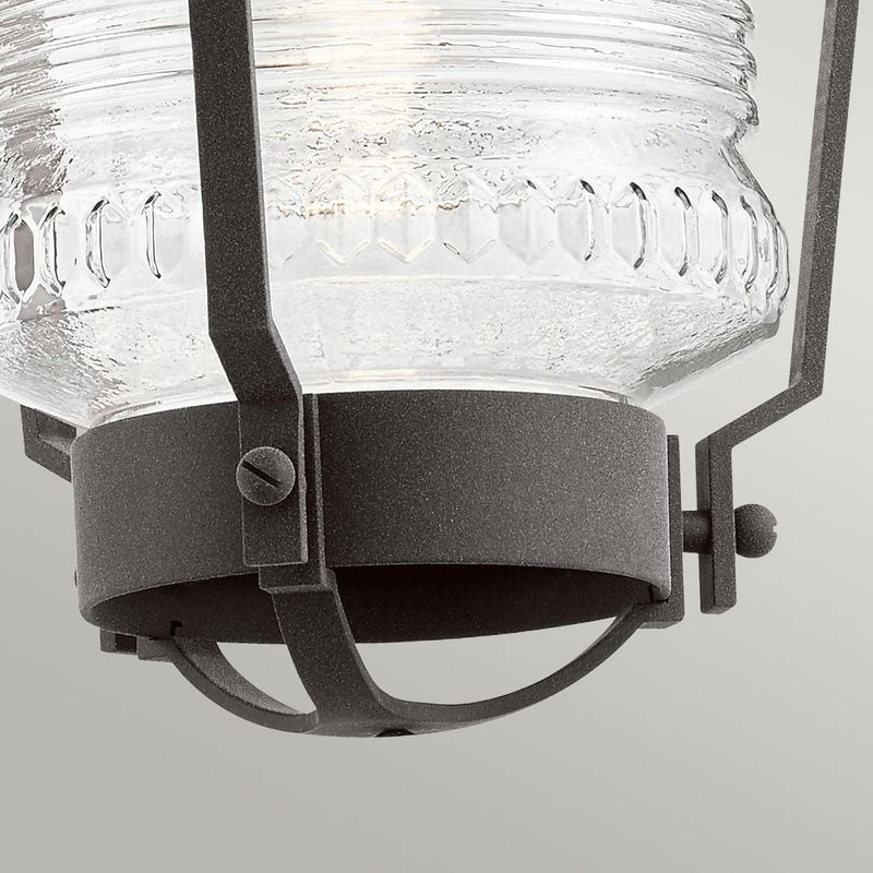 Outdoor ceiling light Kichler (QN-CHANCE-HARBOR8) Chance Harbor aluminium, clear ribbed glass E27
