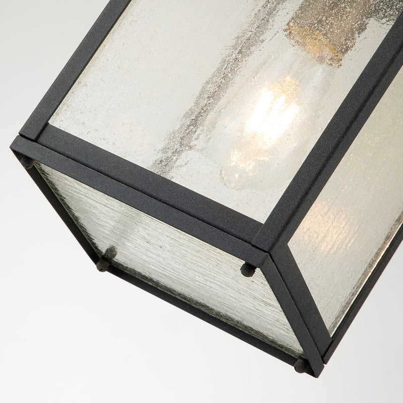 Outdoor ceiling light Kichler (QN-LAHDEN8-M-WZC) Lahden aluminium, clear seeded glass E27