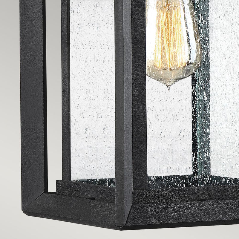 Outdoor wall light Quoizel (QZ-WAKEFIELD-M-TBK) Wakefield weather resistant composite, clear seeded glass E27