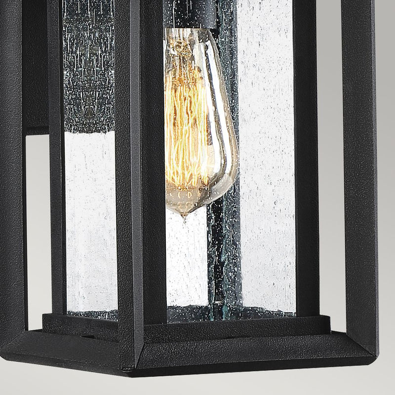 Outdoor wall light Quoizel (QZ-WAKEFIELD-S-TBK) Wakefield weather resistant composite, clear seeded glass E27