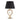 Golden Table Lamp with Black Fabric Shade – Minimal Chic