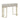 Console rectangulaire en métal doré avec revêtement en tissu rembourré crème et plateau en marbre