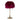 Mauro Ferretti Lampball table feather bordeaux metal