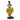 Dancing Woman Figurine with Golden Evening Dress