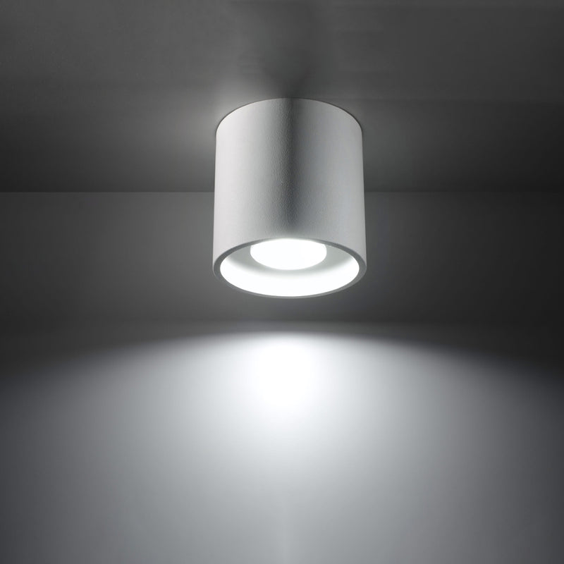 Sollux Lighting Orbis Faretto da soffitto 1L alluminio GU10, H 10cm