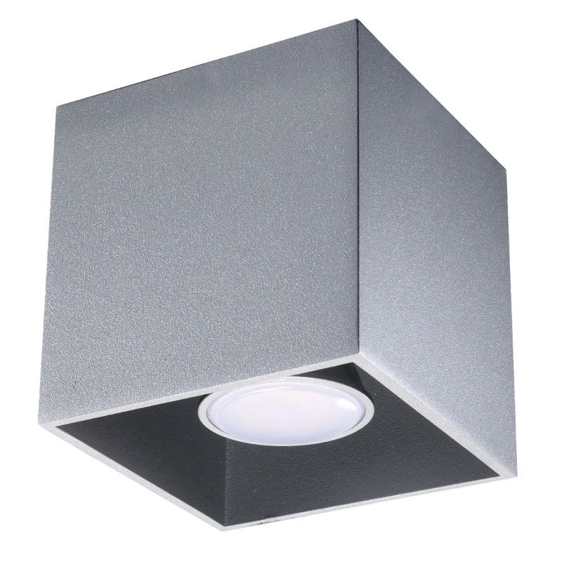 Sollux Lighting Quad 1L ceiling spotlight aluminium GU10