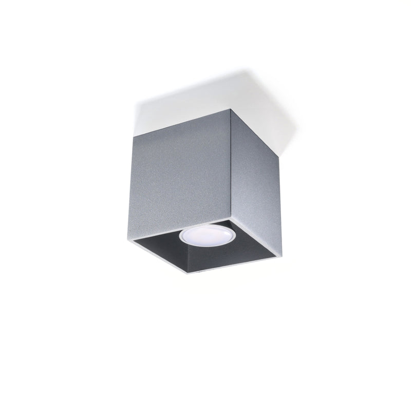 Sollux Lighting Quad 1L Deckenstrahler Aluminium GU10, H 10cm