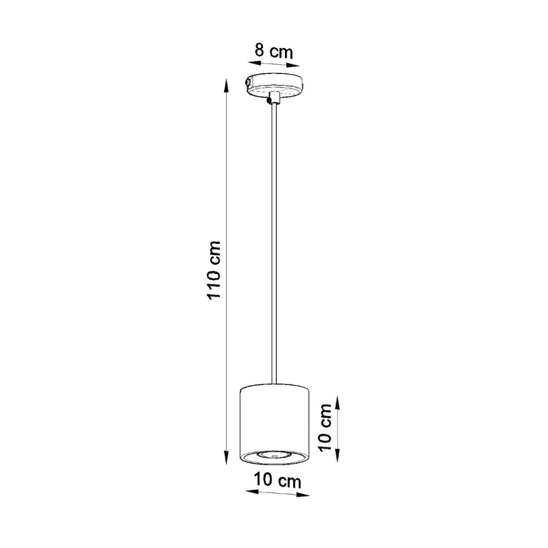 Sollux Lighting Orbis 1L ceiling pendant spotlight aluminium GU10