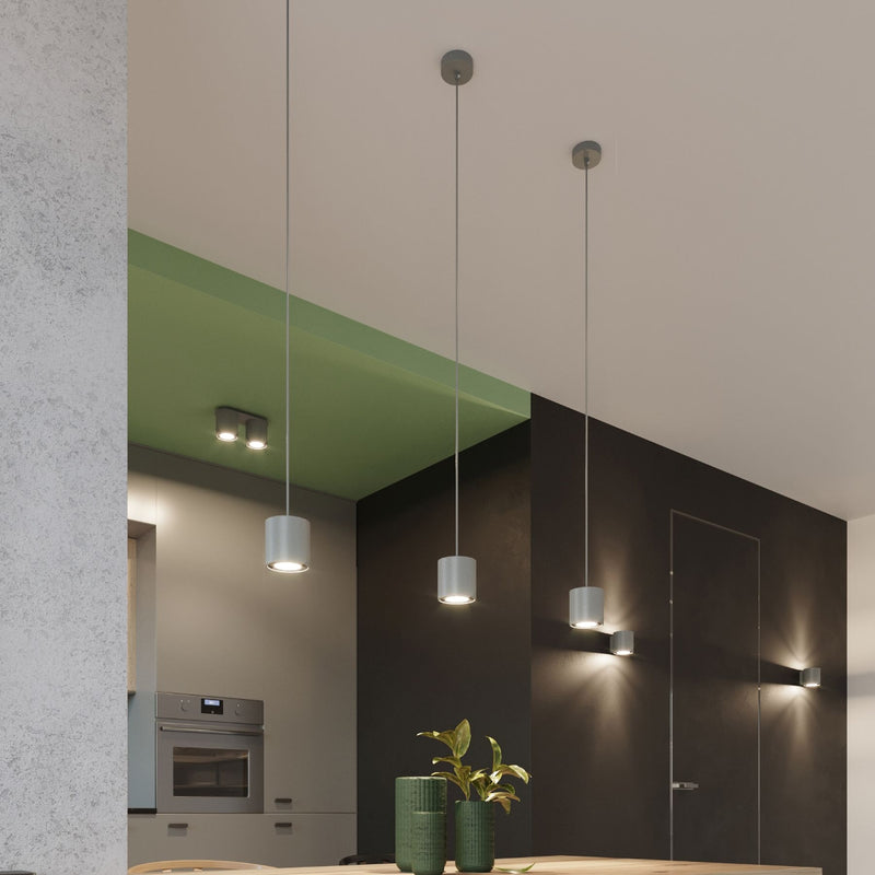 Sollux Lighting Orbis 1L faretto a sospensione a soffitto in alluminio GU10