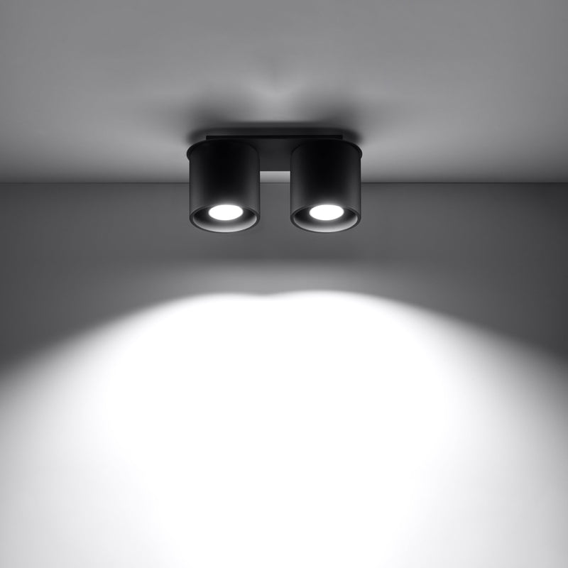 Sollux Lighting Orbis 2L ceiling spotlights aluminium GU10, L 26cm