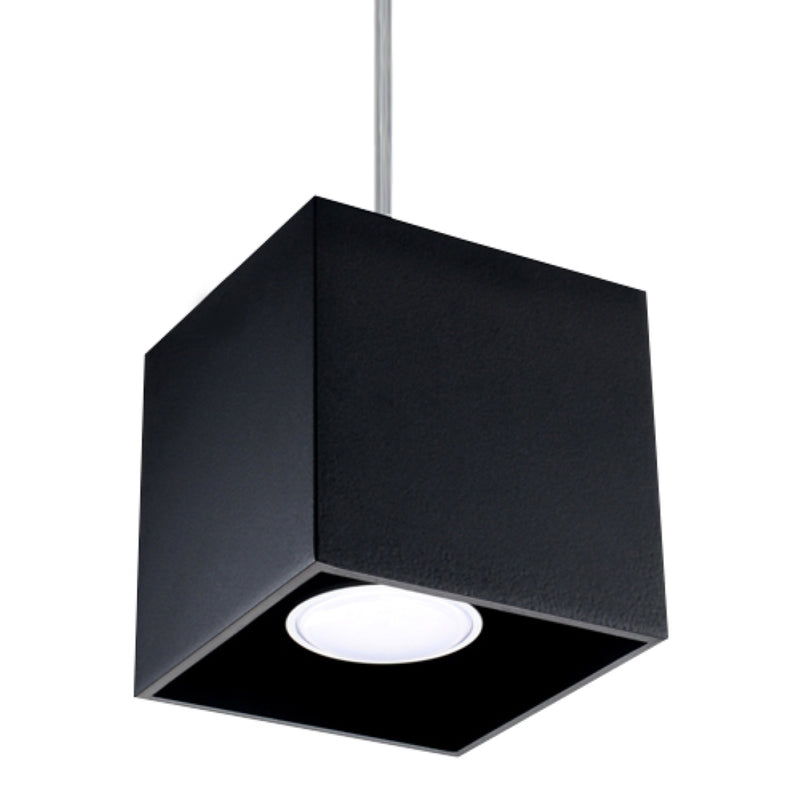 Sollux Lighting Quad 1L pendant lamp aluminium GU10, H 110cm