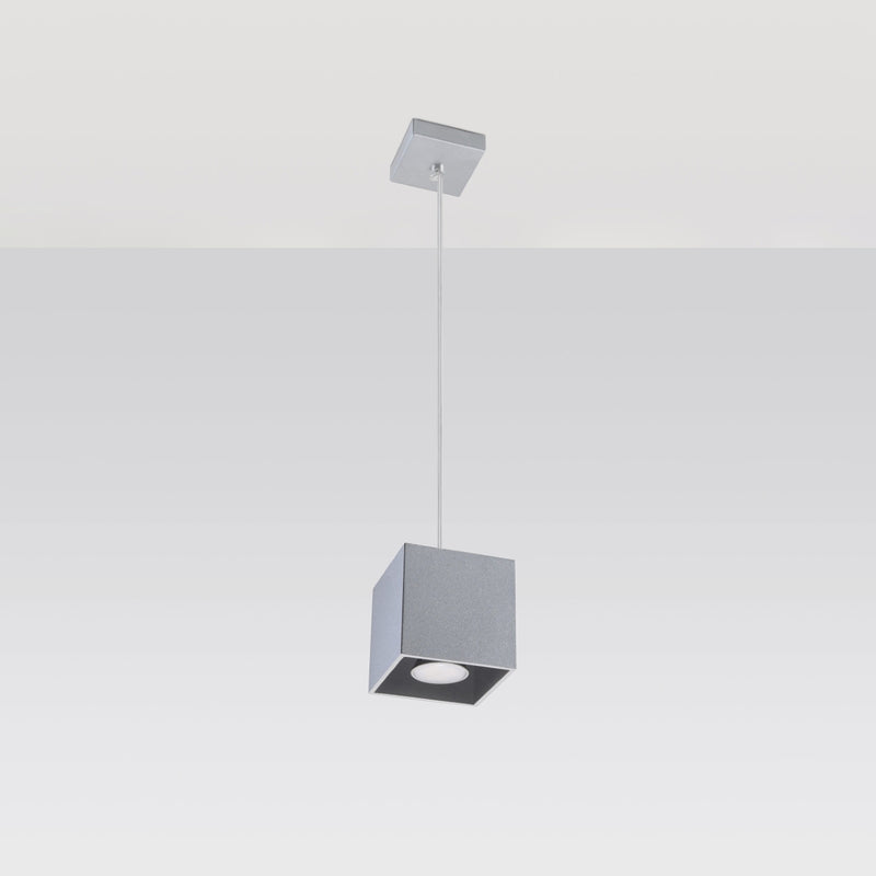 Sollux Lighting Quad 1L hanglamp aluminium GU10, H 110cm