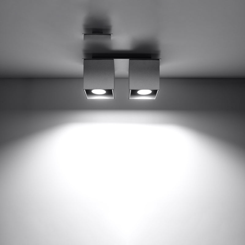 Sollux Lighting Quad 2L Faretti da soffitto in alluminio GU10, L 26cm