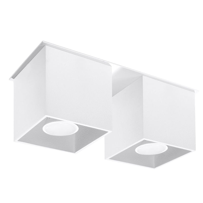 Sollux Lighting Quad 2L ceiling spotlights aluminium GU10