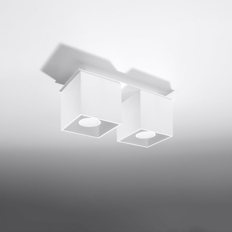 Sollux Lighting Spot de plafond Quad 2L aluminium GU10, L 26cm