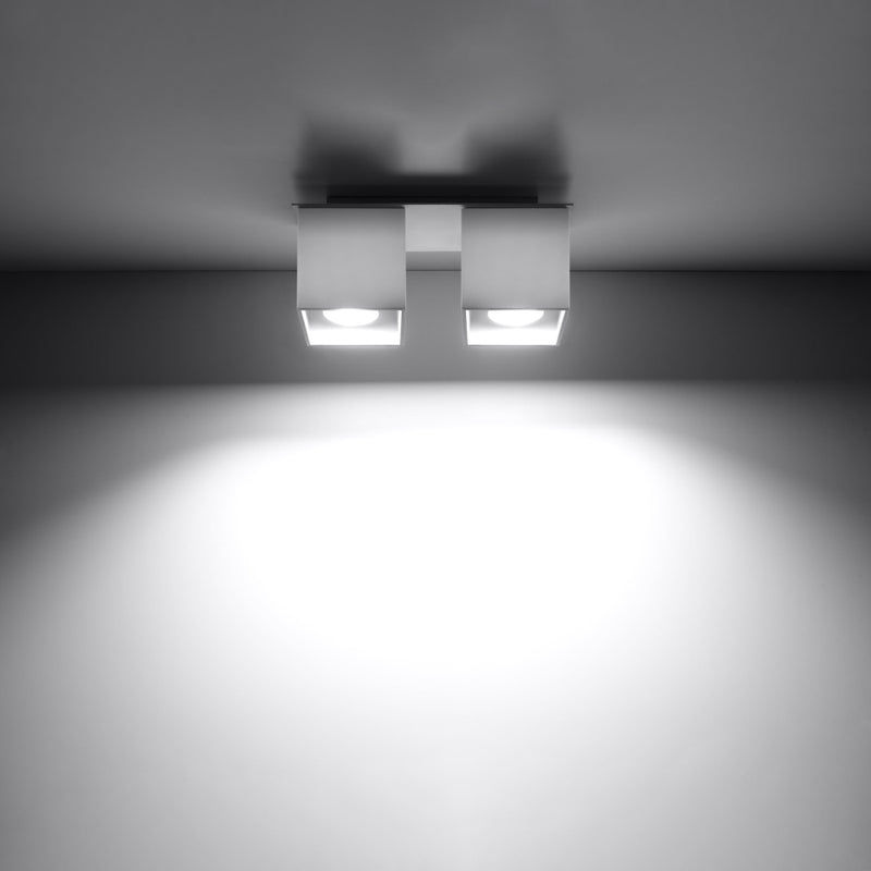 Sollux Lighting Quad 2L Faretti da soffitto in alluminio GU10, L 26cm