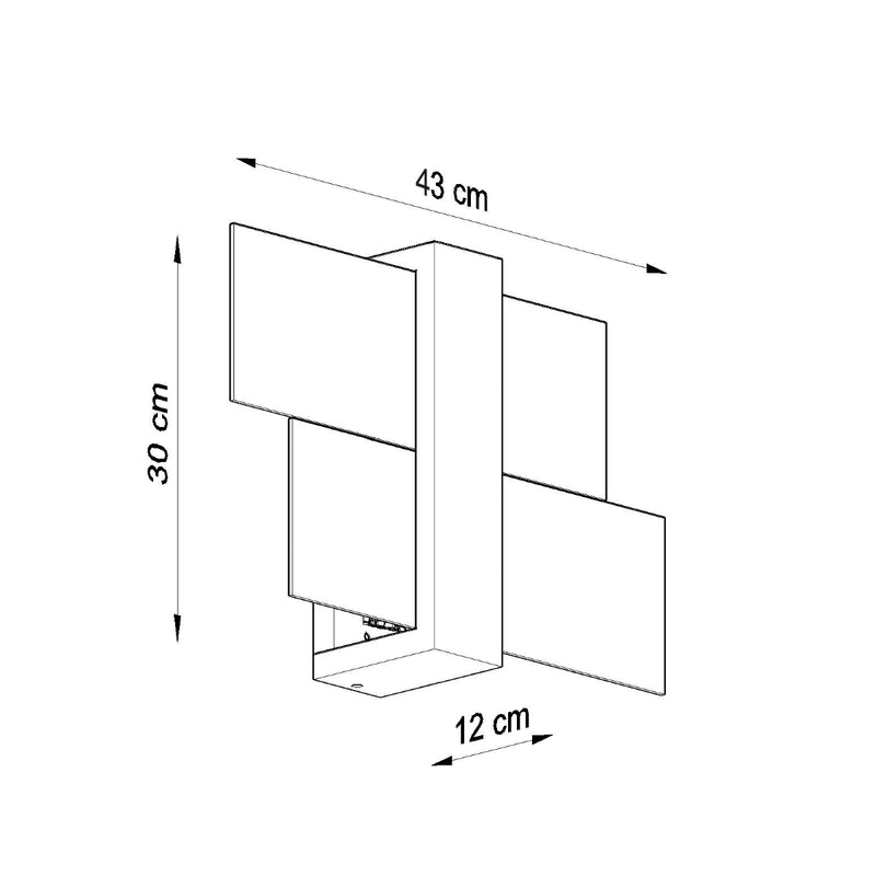 Sollux Lighting Feniks 1L lampada da parete legno E27