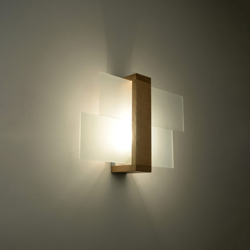 Sollux Lighting Feniks 1L washer sconce wall lamp wood E27