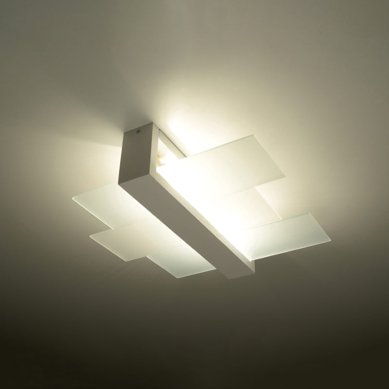 Sollux Lighting Feniks Lámpara de techo empotrada 2L madera E27, An. 43cm