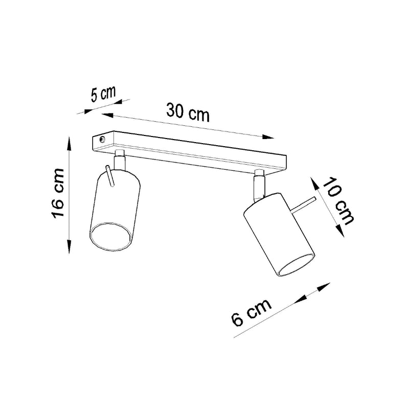 Sollux Lighting Ring 2L kattokohdevalaisimet terästä GU10