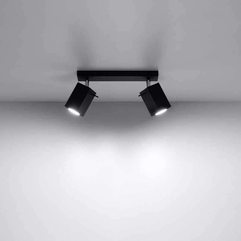 Sollux Lighting Merida 2L ceiling spotlights steel GU10, W 30cm