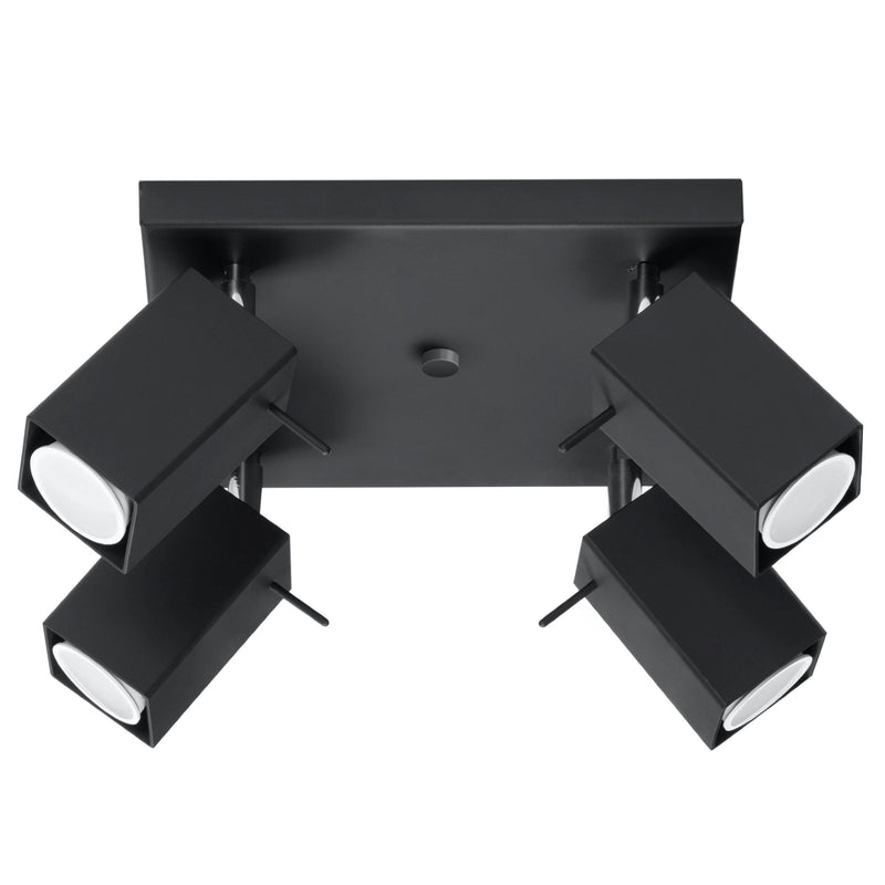 Sollux Lighting Merida 4L ceiling spotlights steel GU10