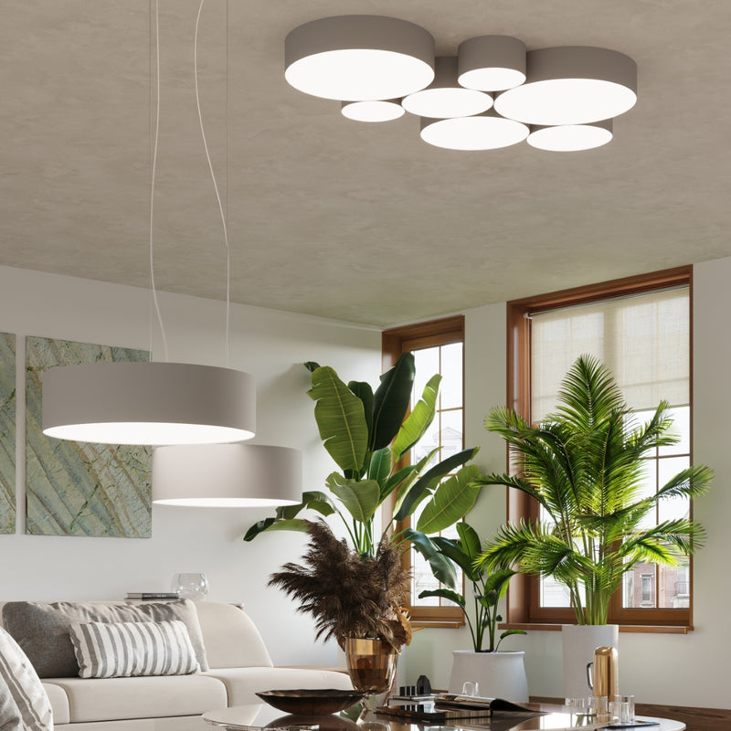 Sollux Lighting Arena 2L pendant lamp PVC E27, D 35-45cm