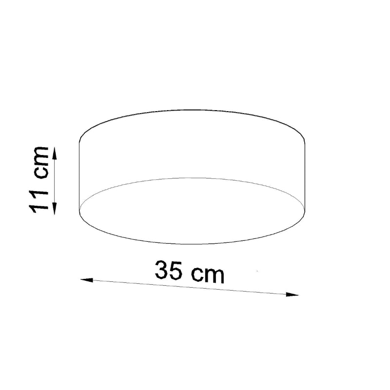 Sollux Lighting Arena 2L uppoasennettava kattovalaisin PVC E27, D 35-55cm