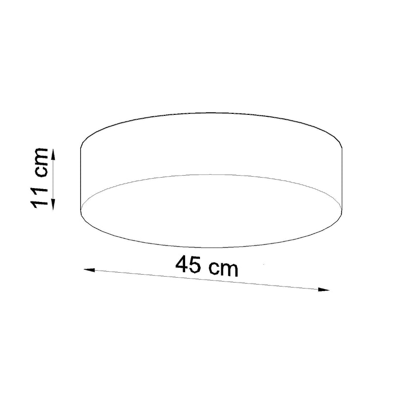 Sollux Lighting Arena 2L plafonnier encastrable PVC E27, D 35-55cm