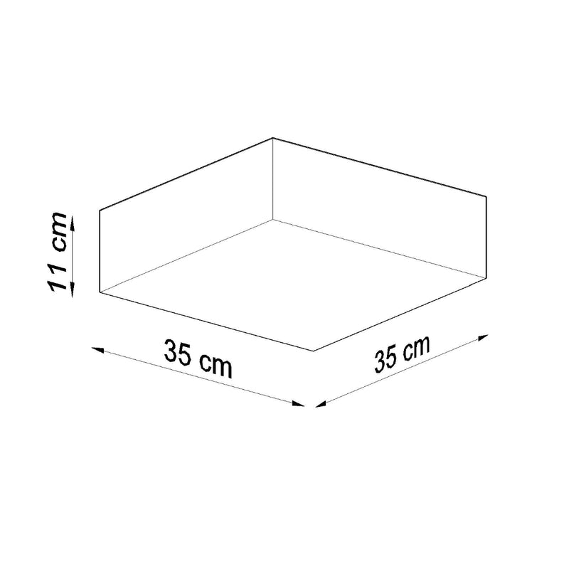 Sollux Lighting Horus 2L plafondinbouwlamp PVC E27, D 35-55cm