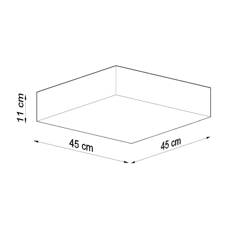 Sollux Lighting Horus 2L flush mount ceiling lamp PVC E27, D 35-55cm