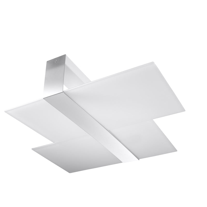 Sollux Lighting Massimo 2L flush mount ceiling lamp steel E27