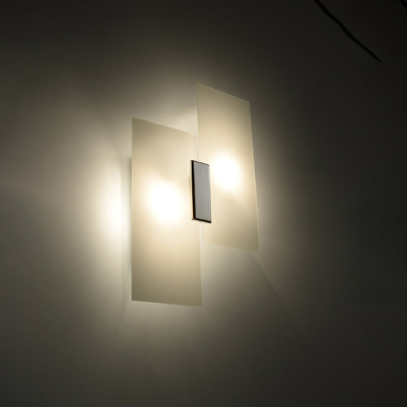 Sollux Lighting Fabiano 2L væglampe stål E27